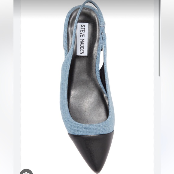 Steve Madden Coralyn sling back denim NWT - Picture 2 of 7